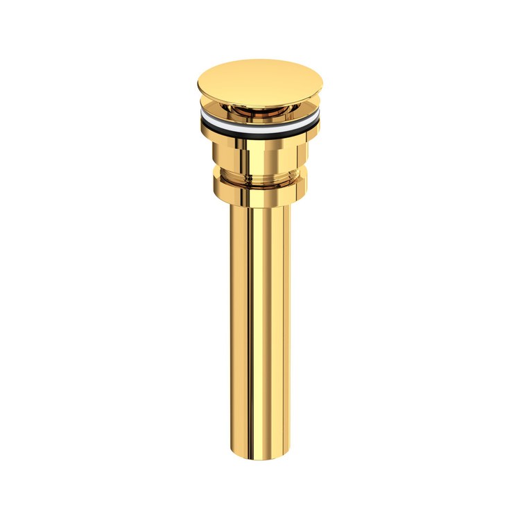 Lavatory Drain Universal Free Flow Open Polished Brass Brass