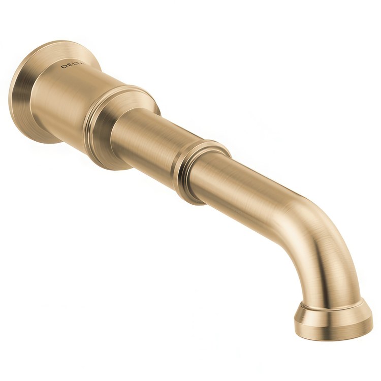Lavatory Faucet Broderick Wall Mount 8 Inch Spread Less Handle Lumicoat Champagne Bronze 1.2 Gallons per Minute 3 Hole - Image 1