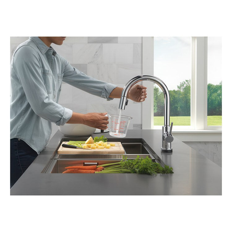 Kitchen Faucet Trinsic Touchless 1 Lever ADA Chrome Pull Down 2 Function High Arc 360 DEG Swivel 1/3 Hole Touch2O/MagnaTite/VoiceIQ 1.8 Gallons per Minute - Image 2