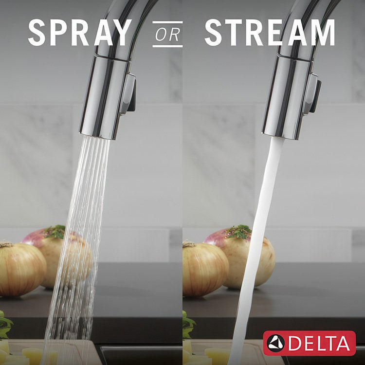 Kitchen Faucet Trinsic Touchless 1 Lever ADA Chrome Pull Down 2 Function High Arc 360 DEG Swivel 1/3 Hole Touch2O/MagnaTite/VoiceIQ 1.8 Gallons per Minute - Image 3