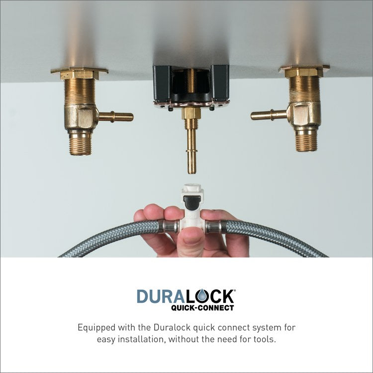 Lavatory Faucet Gibson 8 to 16 Inch Spread 2 Lever ADA WaterSense Brushed Nickel 1.2 Gallons per Minute High Arc 3 Hole - Image 3