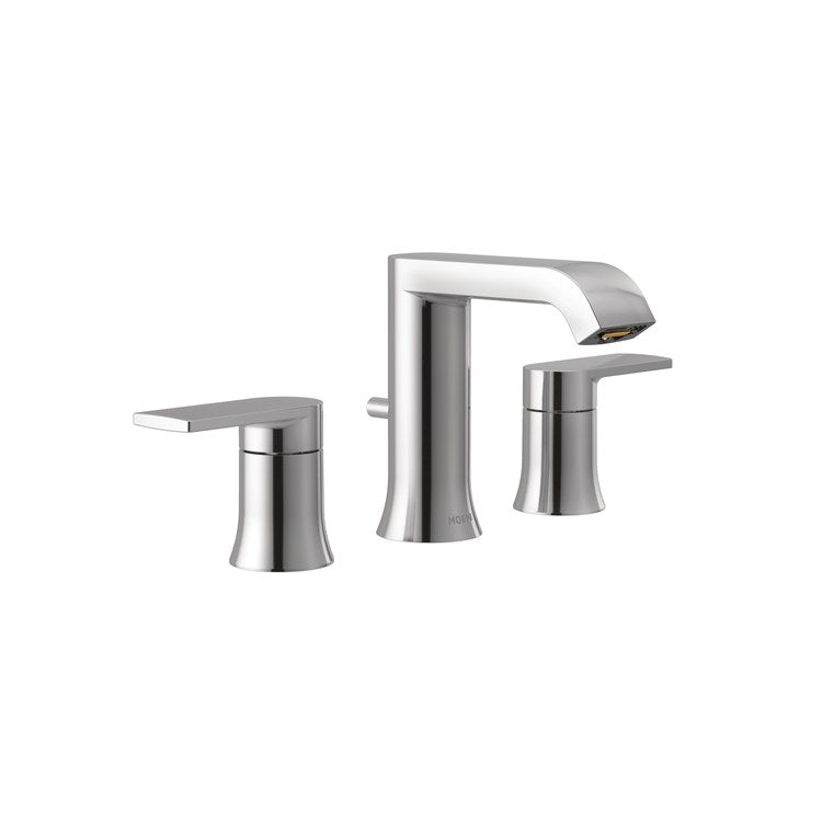 Lavatory Faucet Genta LX 8 to 16 Inch Spread 2 Lever ADA WaterSense Chrome 1.2 Gallons per Minute Low Arc 3 Hole - Image 1
