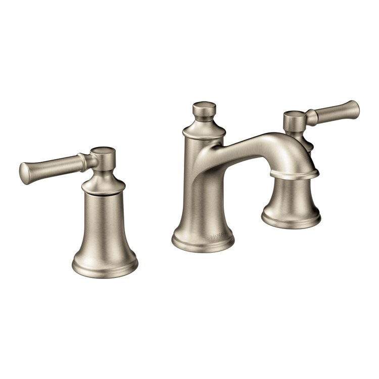 Lavatory Faucet Dartmoor 8 to 16 Inch Spread 2 Lever ADA WaterSense Brushed Nickel 1.2 Gallons per Minute High Arc 3 Hole - Image 1