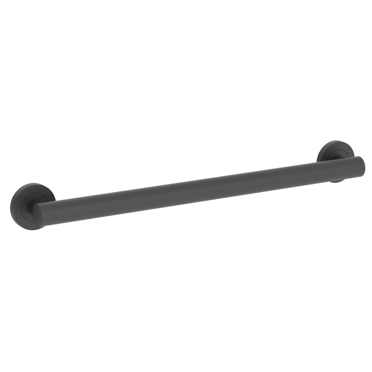 Grab Bar Dia 24 Inch Matte Black ADA Concealed - Image 1