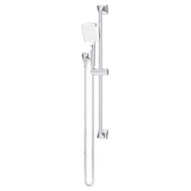 Handshower Slide Bar System with HydroMersion Technology Polished Chrome Single Function ADA 2.0 Gallons per Minute 4 Inch - Image 1
