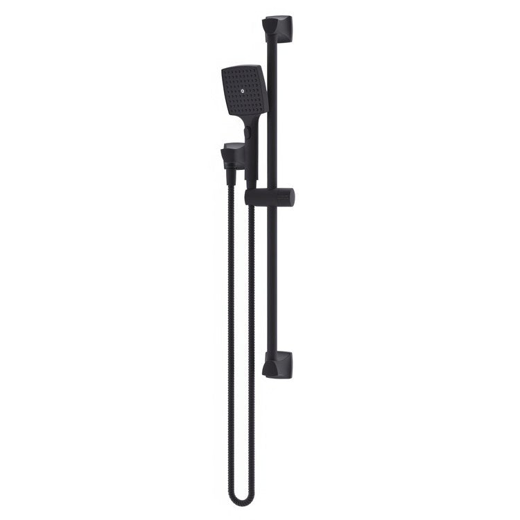 Handshower Slide Bar System with HydroMersion Technology Matte Black Single Function ADA 2.0 Gallons per Minute 4 Inch - Image 1