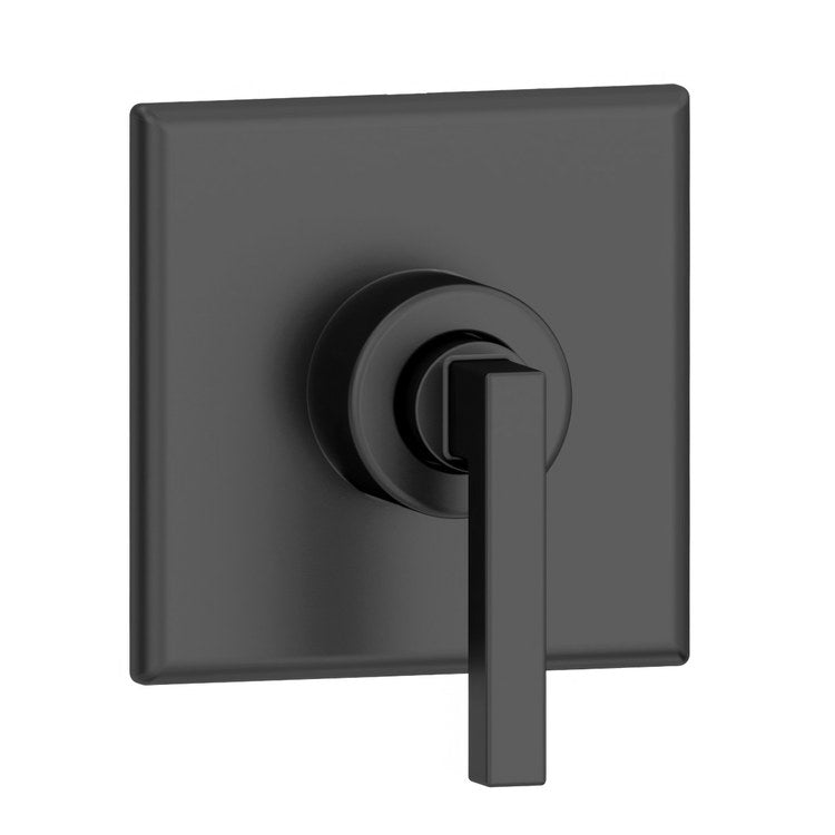 Diverter Trim Duro Square Dual Outlet Matte Black 1 Lever ADA for Dual Outlet Diverter Valve