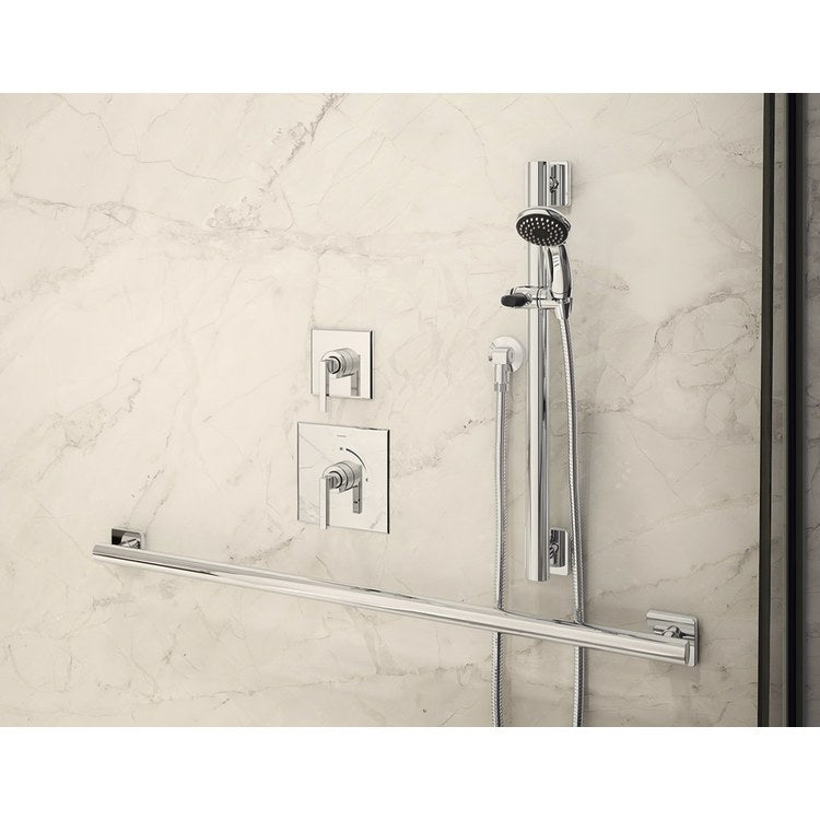 Diverter Trim Duro Square Dual Outlet Polished Chrome 1 Lever ADA for Dual Outlet Diverter Valve - Image 2