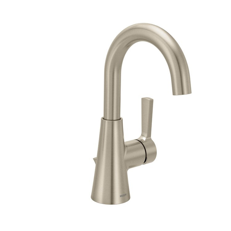 Lavatory Faucet Jase with Deck Plate 1 Lever ADA WaterSense Brushed Nickel 1.2 Gallons per Minute Rigid Pop-Up 1/3 Hole - Image 1