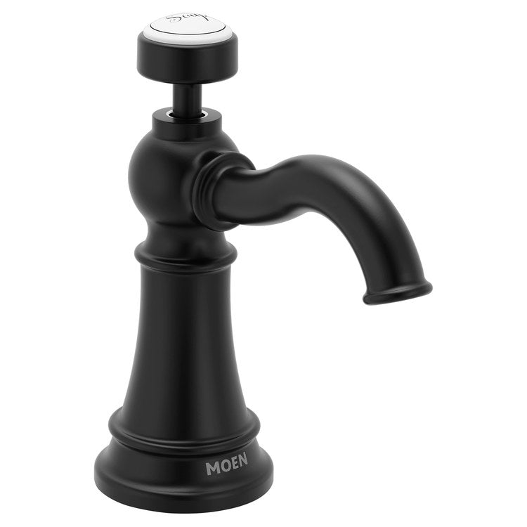 Soap Dispenser Weymouth Traditional Matte Black Deck Mount 18 Ounce - Image 1