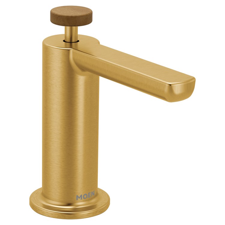 Soap Dispenser Tenon Modern Brushed Gold Deck Mount 18 Ounce - Image 1
