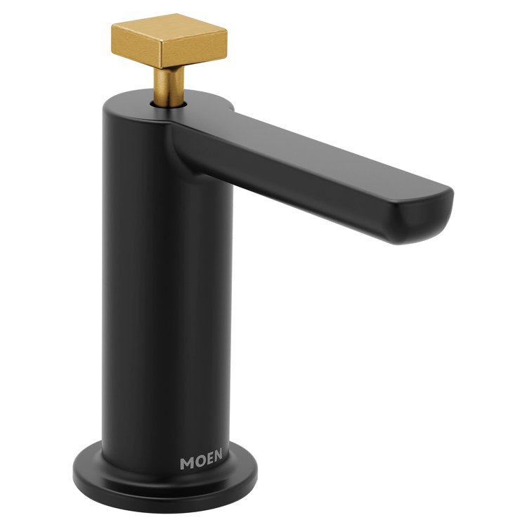 Soap Dispenser Nio Modern Matte Black Deck Mount 18 Ounce - Image 1