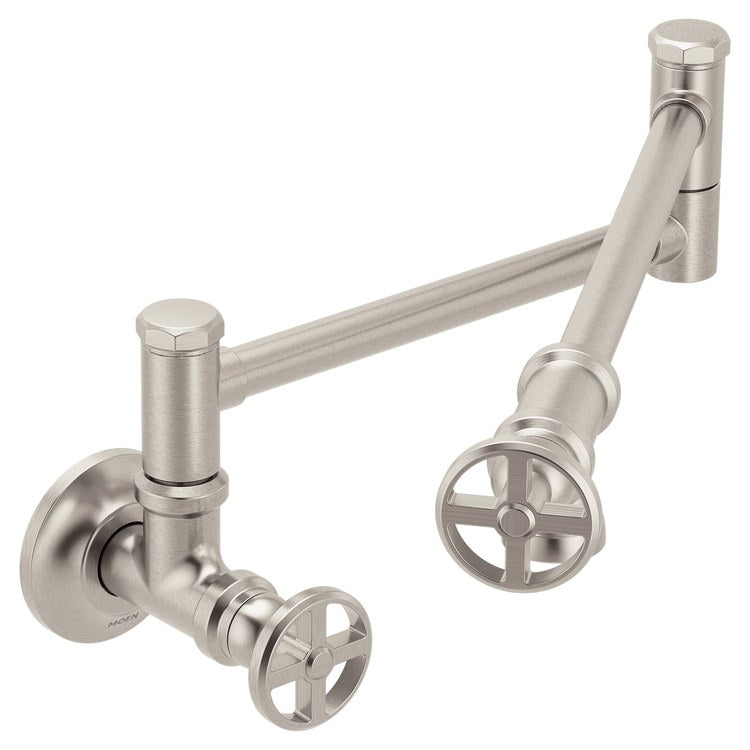 Pot Filler Paterson 2 Wheel ADA Spot Resist Stainless Steel 1 Hole 5.5 Gallons per Minute - Image 1