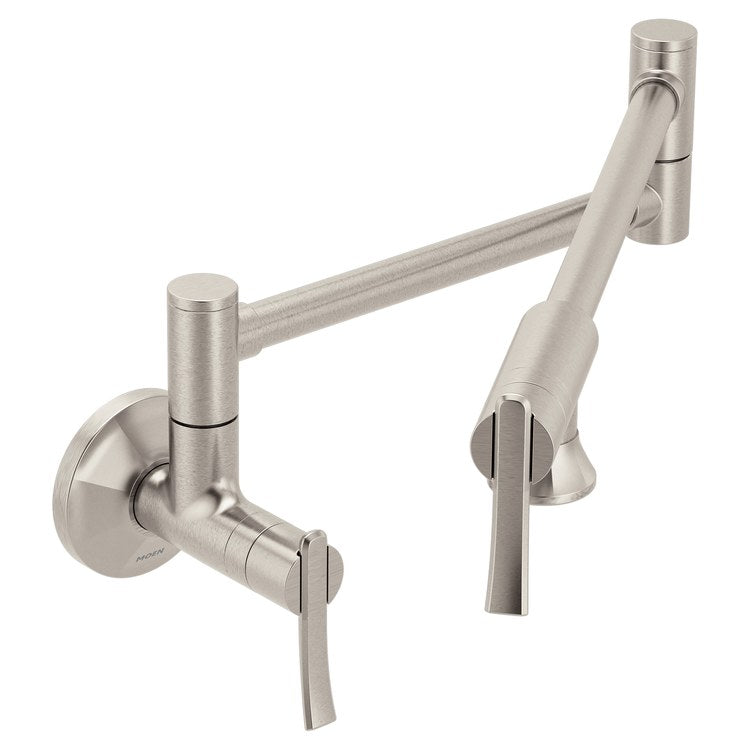 Pot Filler Sinema Modern 2 Lever ADA Spot Resist Stainless Steel 1 Hole 5.5 Gallons per Minute - Image 1