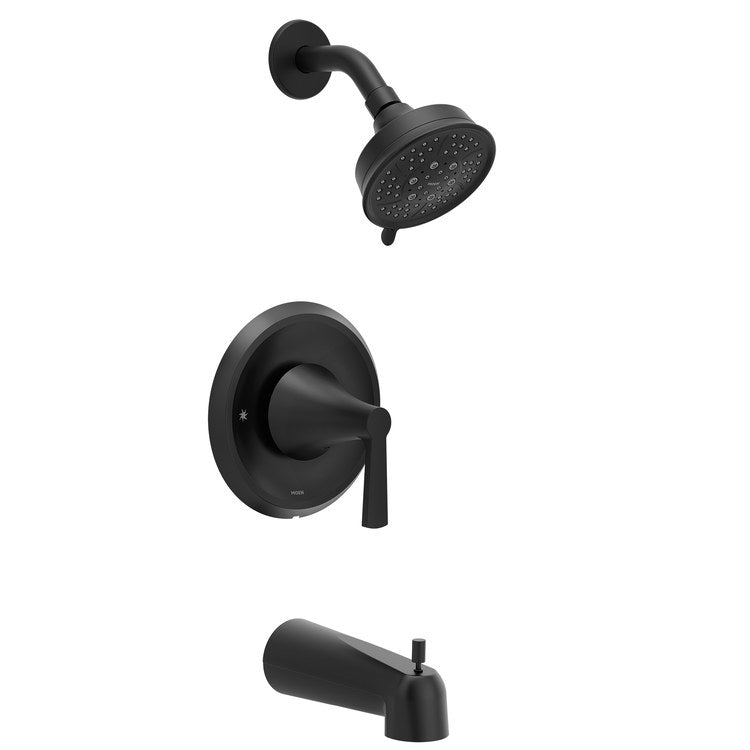Tub and Shower Trim Jase Posi-Temp 1 Lever Matte Black ADA 1.75 Gallons per Minute - Image 1