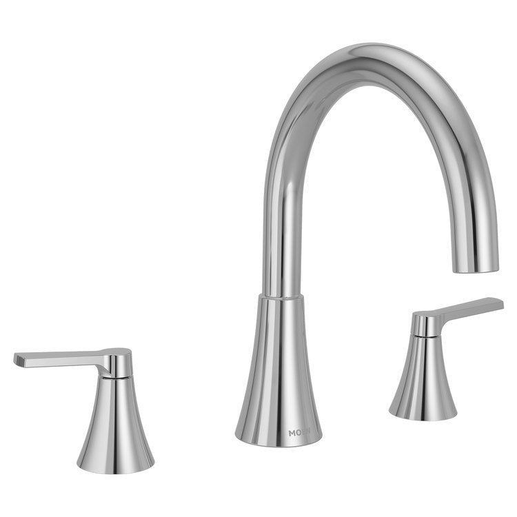 Roman Tub Trim Jase 2 Lever Chrome ADA 3 Hole - Image 1