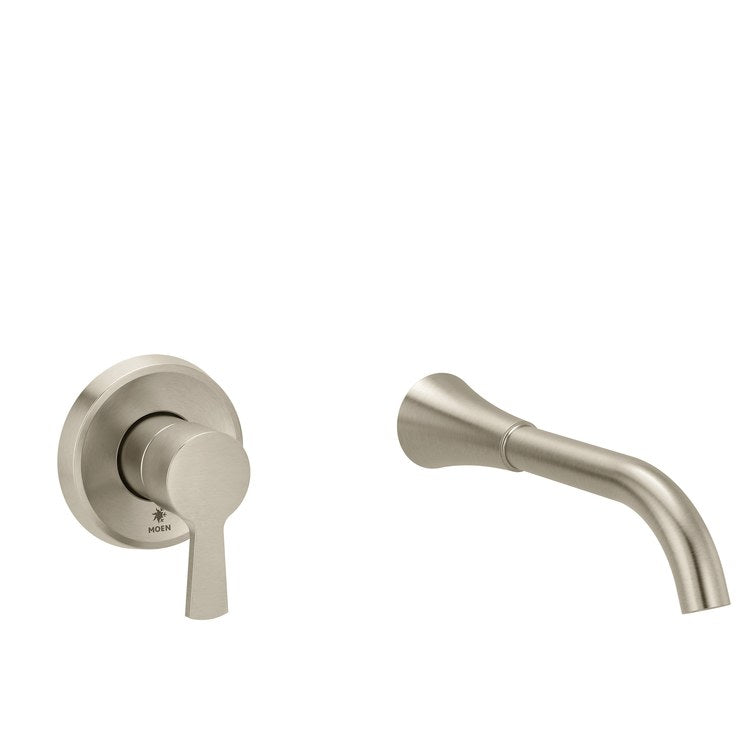 Tub Filler Trim Jase Wall Mount 1 Lever Brushed Nickel ADA 8 Gallons per Minute - Image 1