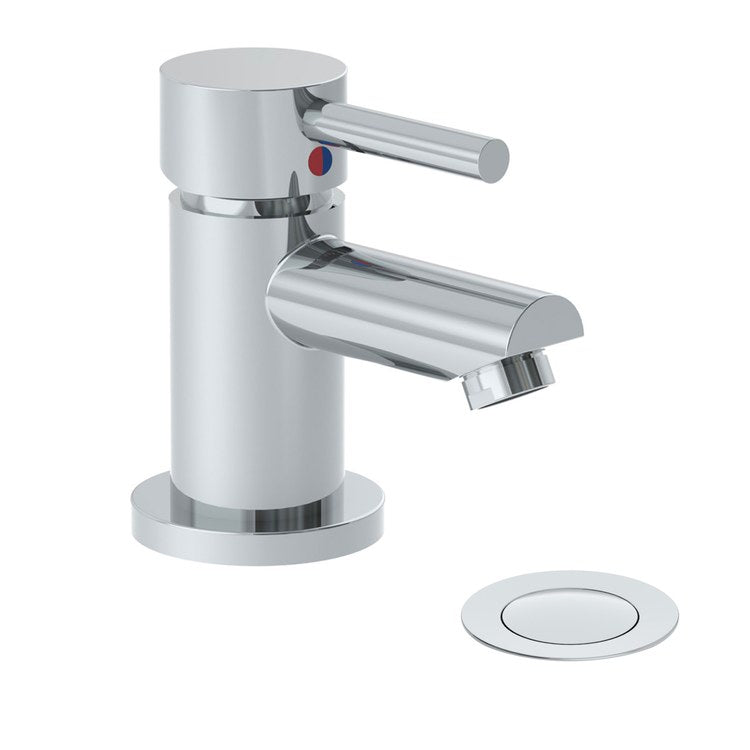 Lavatory Faucet Dia 1 Lever ADA WaterSense Polished Chrome 1.0 Gallons per Minute Push Pop 1 Hole - Image 1