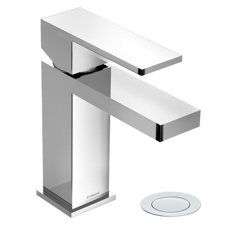 Lavatory Faucet Duro 1 Lever ADA Polished Chrome 0.5 Gallons per Minute Metal Push Pop 1 Hole - Image 1