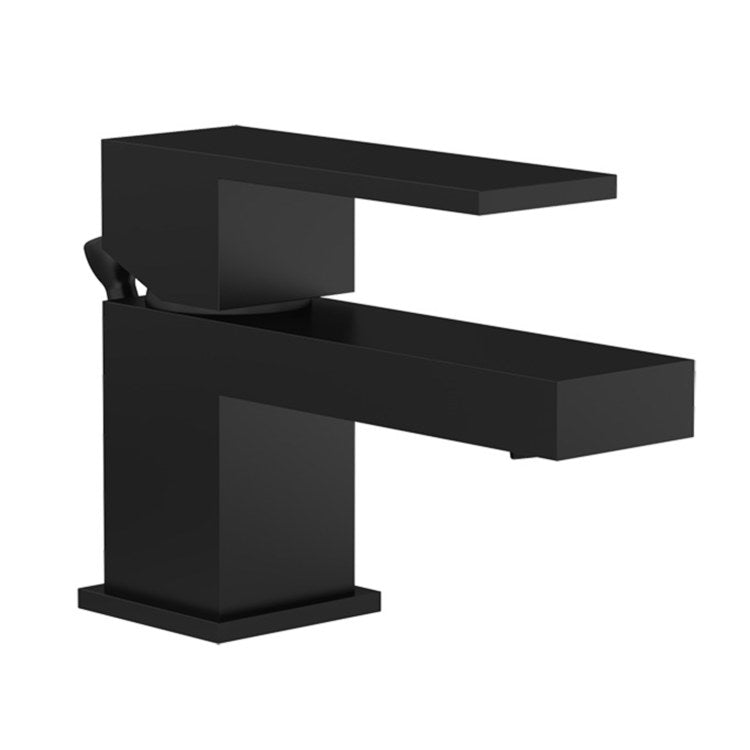 Lavatory Faucet Duro 1 Lever ADA WaterSense Matte Black 1.0 Gallons per Minute Push Pop 1 Hole - Image 1