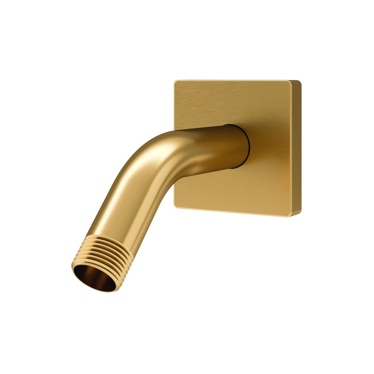 Shower Arm Duro with Square Flange Brushed Bronze 7-1/2 Inch 1/2 IN 14 NPT