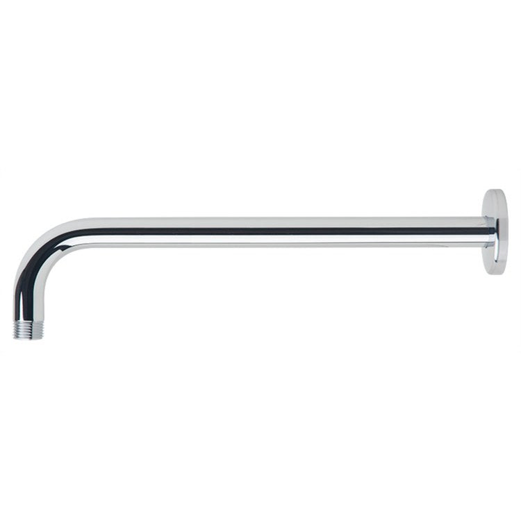 Shower Arm with Flange Polished Chrome 18 Inch Brass Wall Mount - Image 1