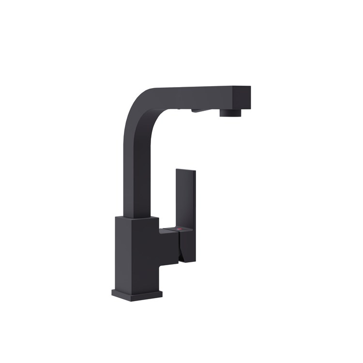 Kitchen Faucet Duro 1 Lever ADA Matte Black Fixed 1 Hole 1.5 Gallons per Minute - Image 1