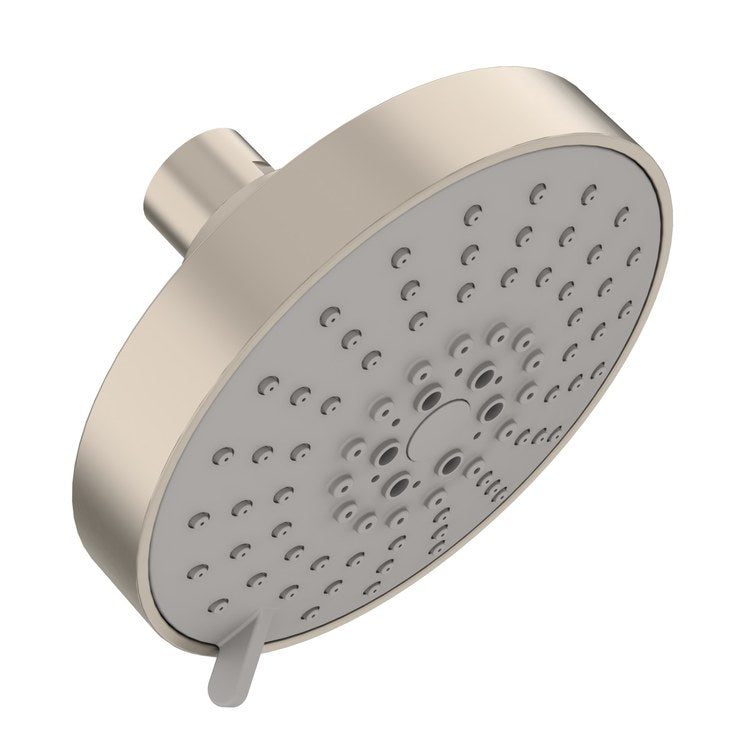 Showerhead Dia 5 Functions Satin Nickel 4-3/4 Inch 1.5 Gallons per Minute Round - Image 1