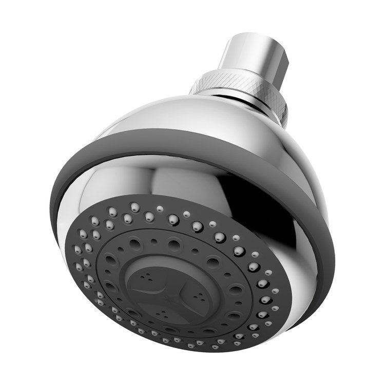 Showerhead Allura 3 Functions Polished Chrome 3-3/4 Inch 1.75 Gallons per Minute Round - Image 1
