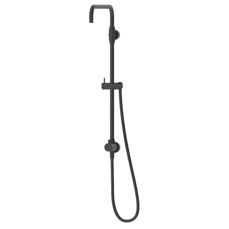 Shower Pipe Dia Exposed Riser 1 Lever Matte Black - Image 1