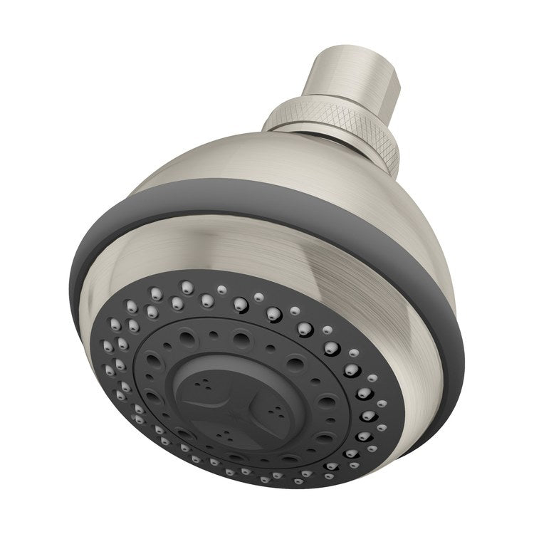 Showerhead Allura 3 Functions Satin Nickel 3-3/4 Inch 1.75 Gallons per Minute Round - Image 1