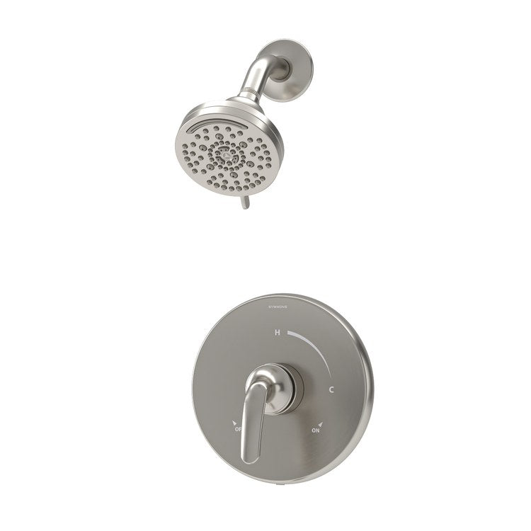 Shower Trim Elm 1 Lever Satin Nickel WaterSense ADA 2.0 Gallons per Minute Less Showerhead for 261 Series Temptrol Valve - Image 1