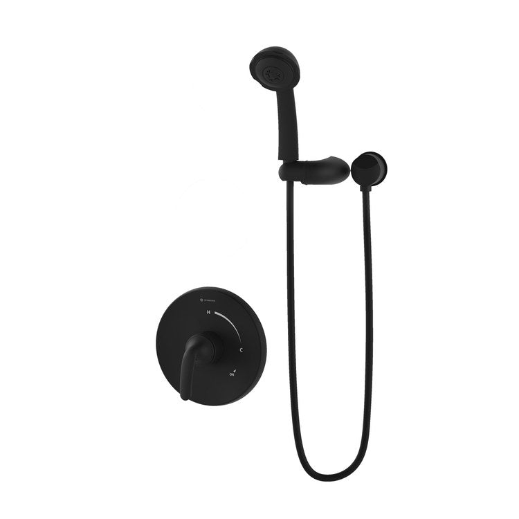 Shower Trim Elm 1 Lever Matte Black WaterSense ADA 2.0 Gallons per Minute for 261 Series Temptrol Valve - Image 1