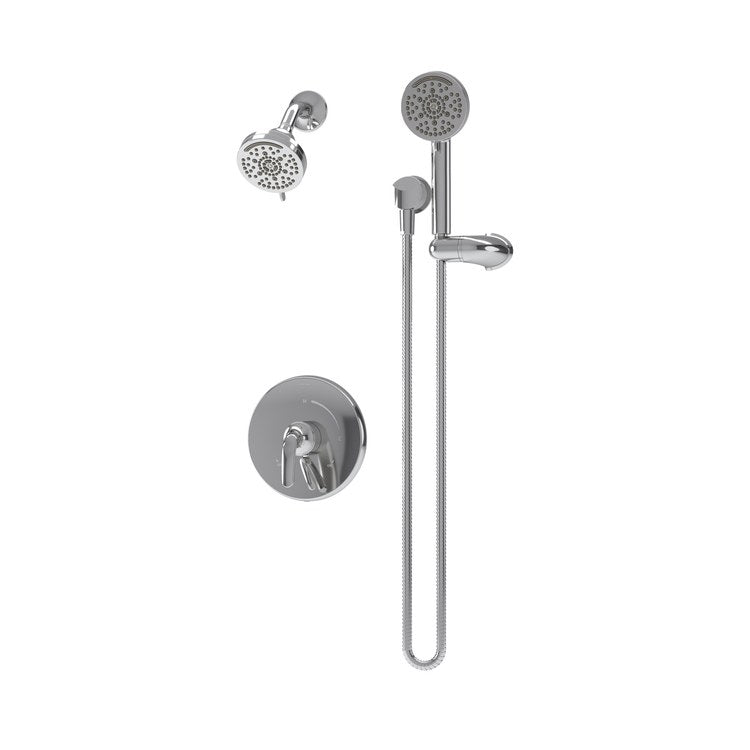 Shower Trim Elm 1 Lever Polished Chrome WaterSense ADA 2.0 Gallons per Minute Round 7 Function for S162 Series Temptrol Valve - Image 1