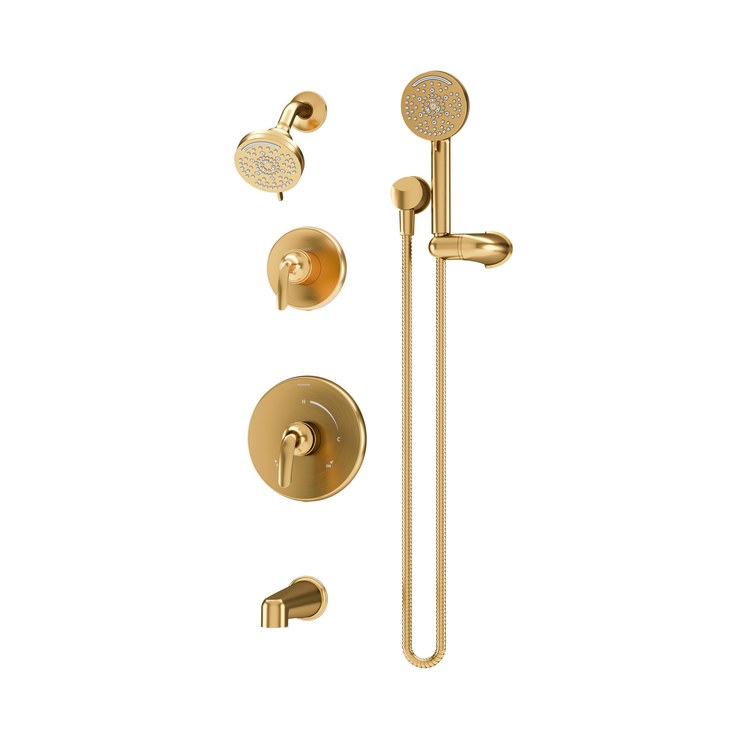Shower Trim Elm 2 Lever Brushed Bronze WaterSense ADA 1.5 Gallons per Minute Round 7 Function for 261 Series Temptrol Valve and 2DIVBODYSRT Diverter - Image 1
