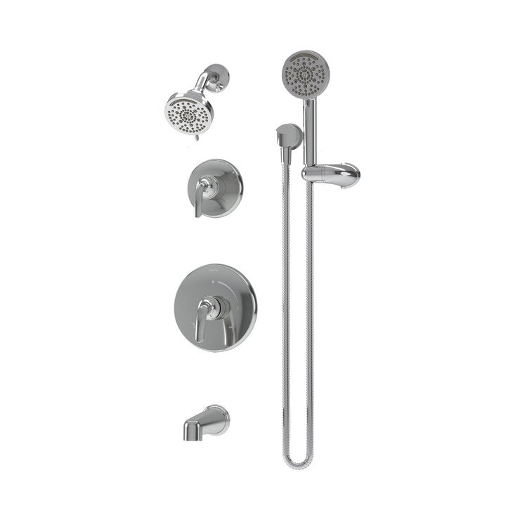 Shower Trim Elm 2 Lever Polished Chrome WaterSense ADA 2.0 Gallons per Minute Round 7 Function for 261 Series Temptrol Valve and 2DIVBODYSRT Diverter - Image 1