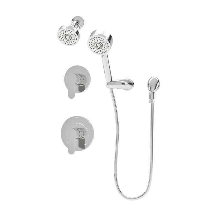 Shower Trim Identity 2 Lever Polished Chrome WaterSense ADA 2.0 Gallons per Minute Round 1 Function for 261 Series Temptrol Valve and 2DIVBODYSRT Diverter - Image 1