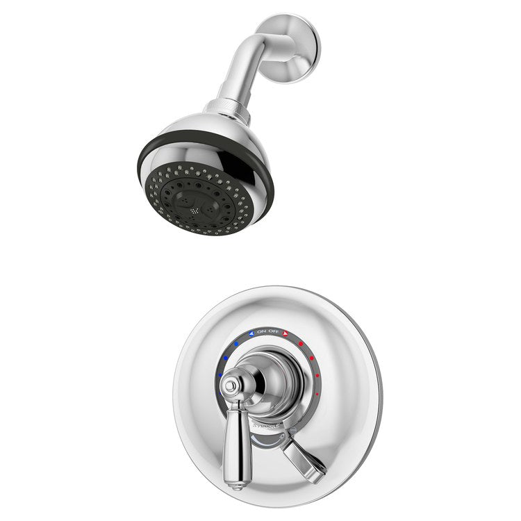 Shower Trim Allura Test Cap 1 Lever Polished Chrome CALGreen ADA 1.5 Gallons per Minute Round 3 Function for S161 Series Temptrol Valve - Image 1