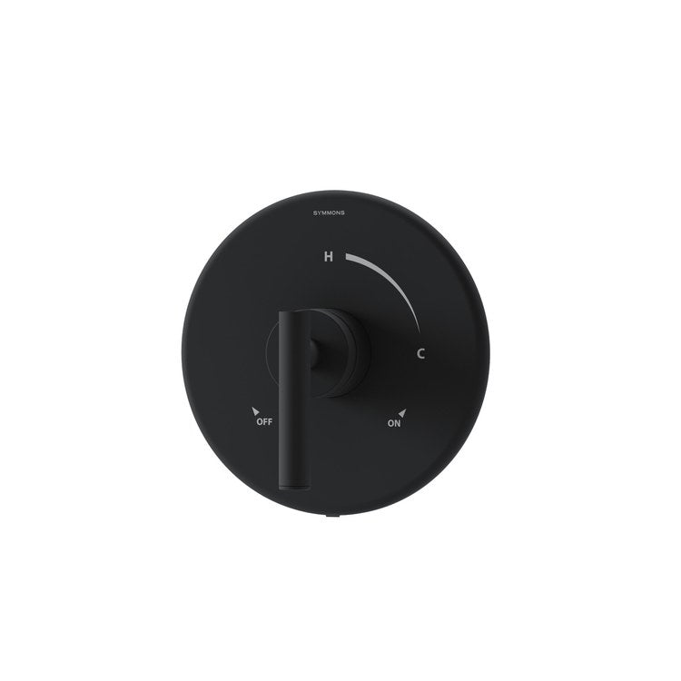 Shower Valve Trim Dia for Test Cap Valve 1 Lever Matte Black ADA for 161/162 Series Temptrol Shower Valve - Image 1