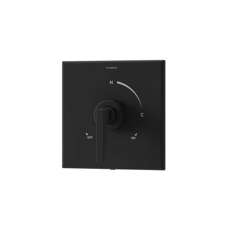 Shower Valve Trim Duro 1 Lever Matte Black ADA for 261/262 Series Temptrol Shower Valve - Image 1