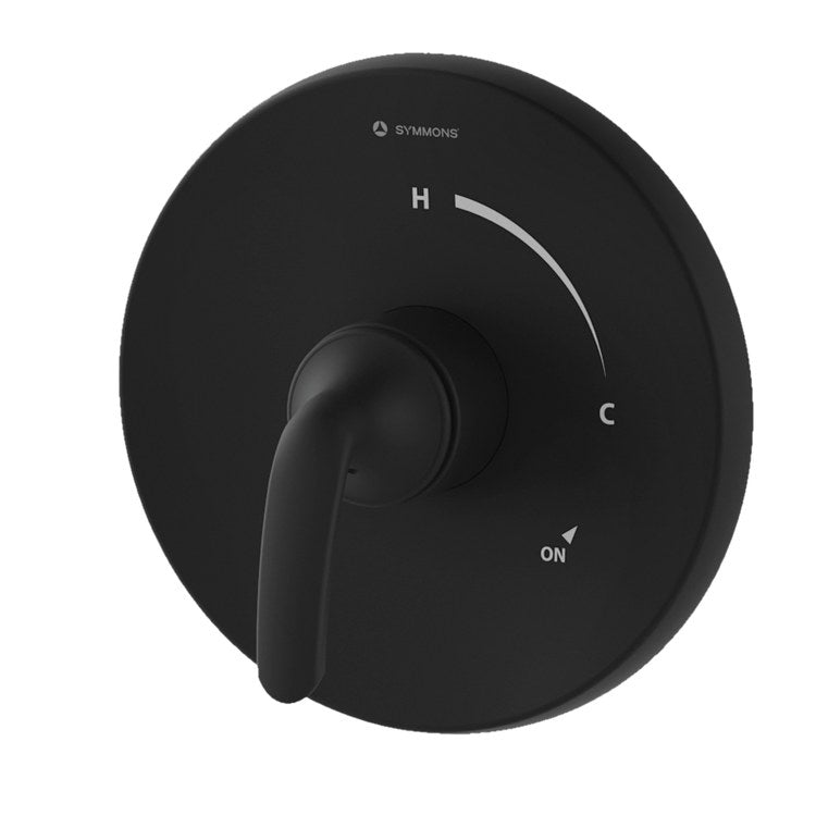 Shower Valve Trim Elm 1 Lever Matte Black ADA for 261/262 Temptrol Valve - Image 1