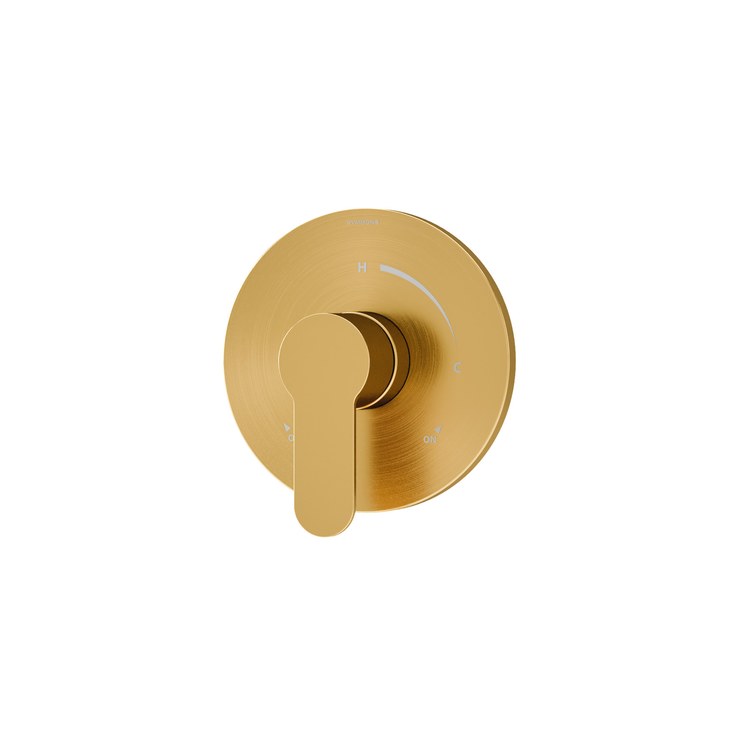Shower Valve Trim Identity 1 Lever Brushed Bronze ADA for 261/262 Series Temptrol Shower Valve - Image 1