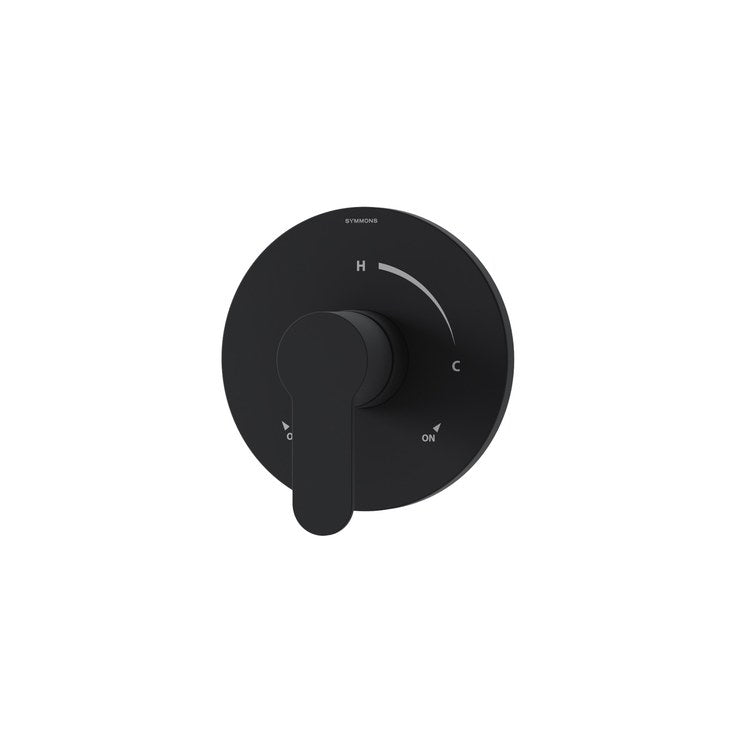 Shower Valve Trim Identity 1 Lever Matte Black ADA for 261/262 Series Temptrol Shower Valve - Image 1