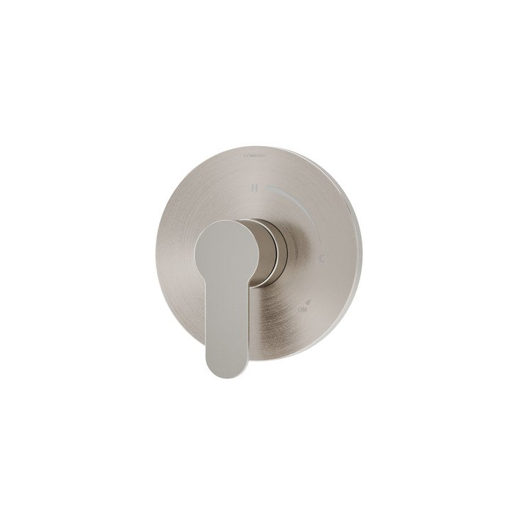 Shower Valve Trim Identity 1 Lever Satin Nickel ADA for 261/262 Series Temptrol Shower Valve - Image 1