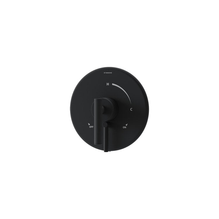 Shower Valve Trim Dia with Integral Diverter 1 Lever Matte Black ADA for S261/262 Series Temptrol VersaFlex Shower Valve - Image 1