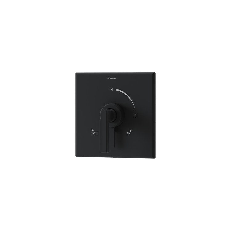 Shower Valve Trim Duro for Test Cap Valve 1 Lever Matte Black ADA for S161/162 Series Temptrol VersaFlex Shower Valve - Image 1