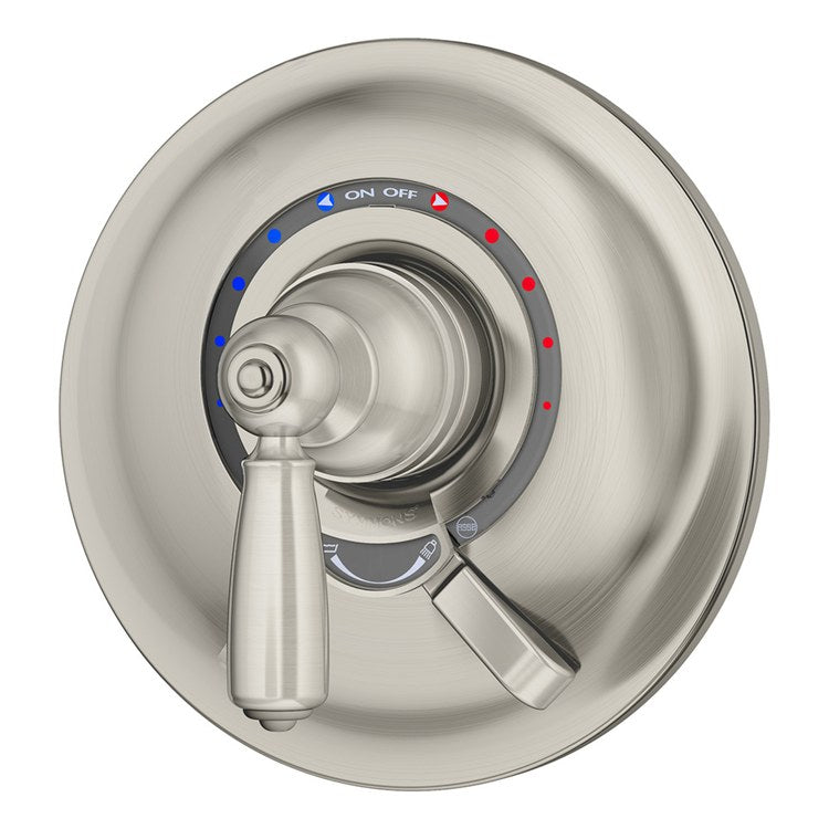 Shower Valve Trim Allura for Test Cap Valve 1 Lever Satin Nickel ADA for S161/162 Series Temptrol VersaFlex Shower Valve