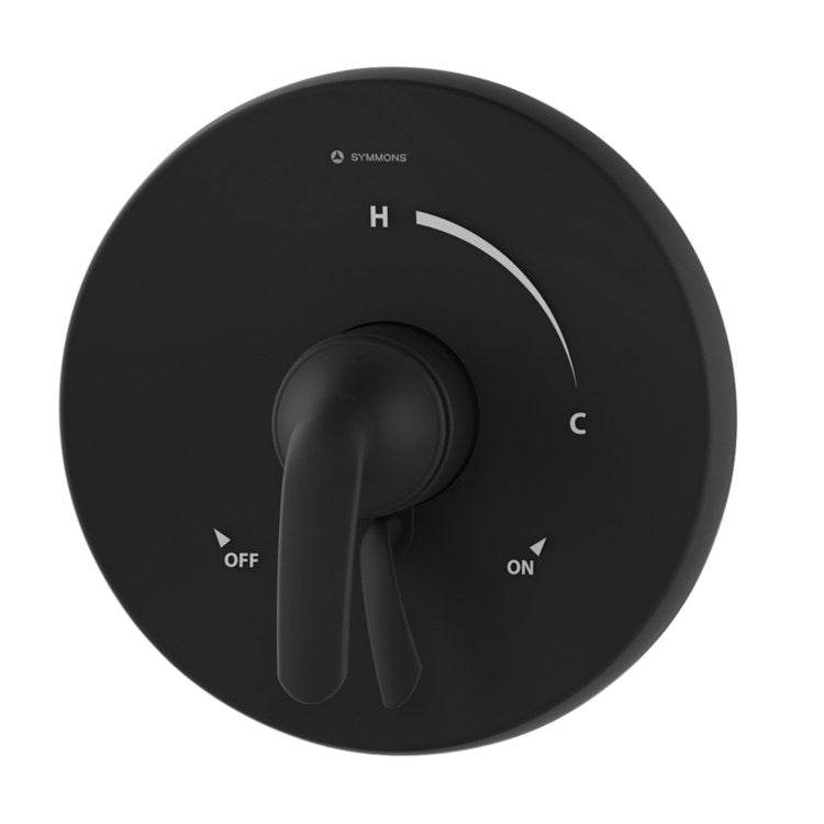 Shower Valve Trim Elm with VersaFlex Integral Diverter 1 Lever Matte Black ADA for S261/262 Series Temptrol VersaFlex Shower Valve - Image 1