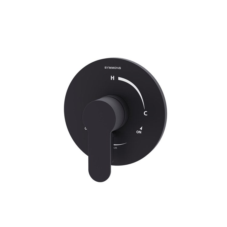Shower Valve Trim Identity with Integral Diverter 1 Lever Matte Black ADA for S261/262 Series Temptrol VersaFlex Shower Valve - Image 1