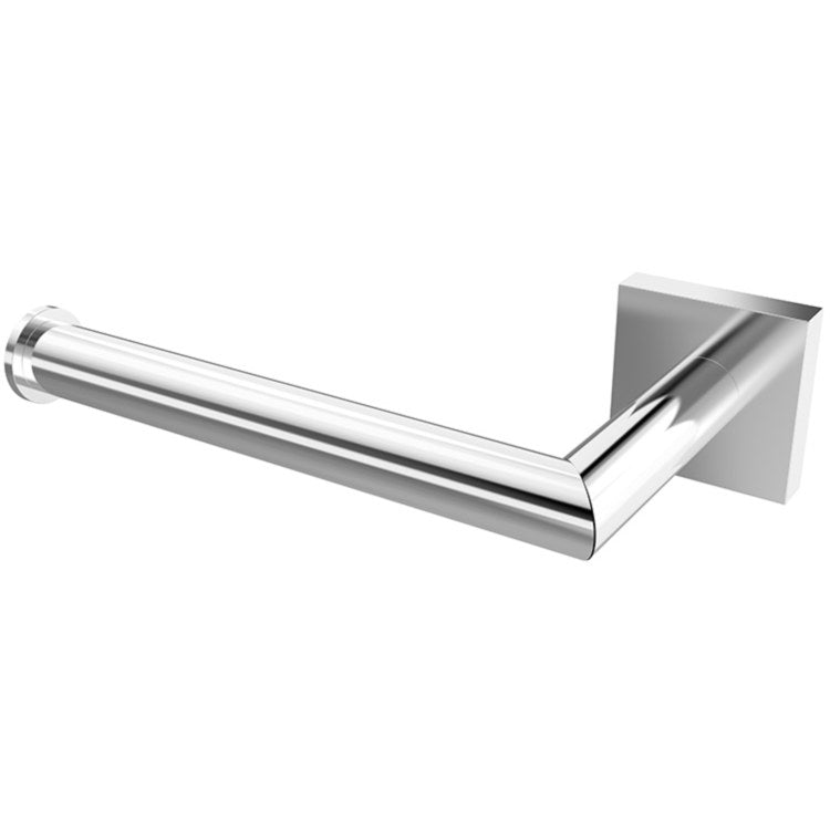 Toilet Paper Holder Duro Polished Chrome Metal 6-1/2 Inch 3-7/16 Inch Wall Mount - Image 1